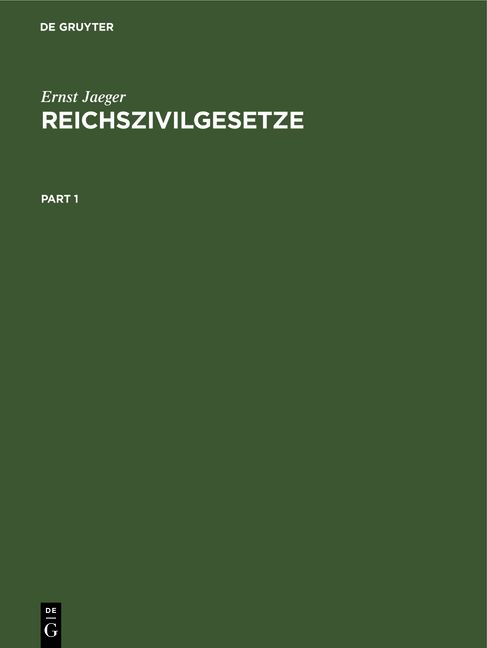 Produktbild: Reichszivilgesetze