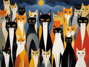 Produktbild: CALVENDO Puzzle Alles f&uuml;r die Katz | 1000 Teile Lege-Gr&ouml;&szlig;e 64x48cm Foto-Puzzle f&uuml;r gl&uuml;ckliche Stunden
