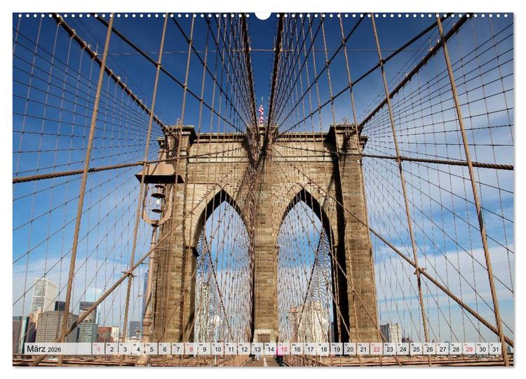 Produktbild: New York - Stadt deiner Tr&auml;ume (Wandkalender 2026 DIN A2 quer), CALVENDO Monatskalender