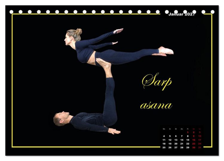 Produktbild: Yoga - Asana (Tischkalender 2027 DIN A5 quer), CALVENDO Monatskalender