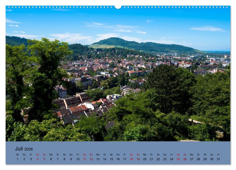 Produktbild: Wundervolles Freiburg (hochwertiger Premium Wandkalender 2026 DIN A2 quer), Kunstdruck in Hochglanz