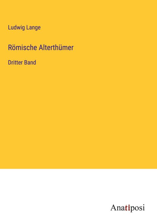 Produktbild: R&ouml;mische Alterth&uuml;mer