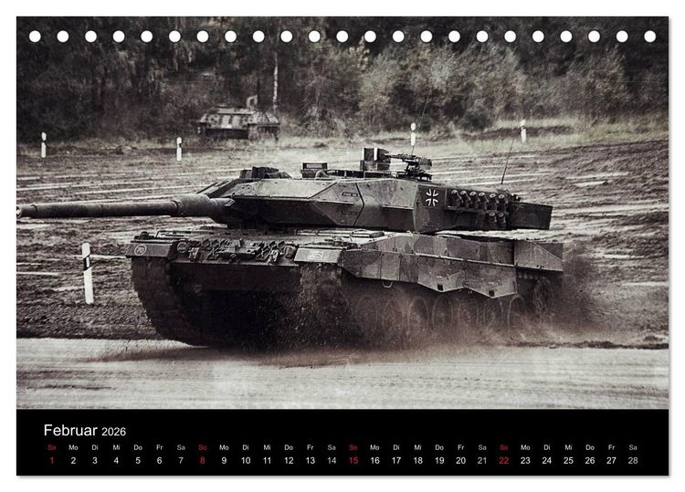 Produktbild: Panzerstahl auf der Heide &ndash; Das Heer legt wieder los (Tischkalender 2026 DIN A5 quer), CALVENDO Monatskalender