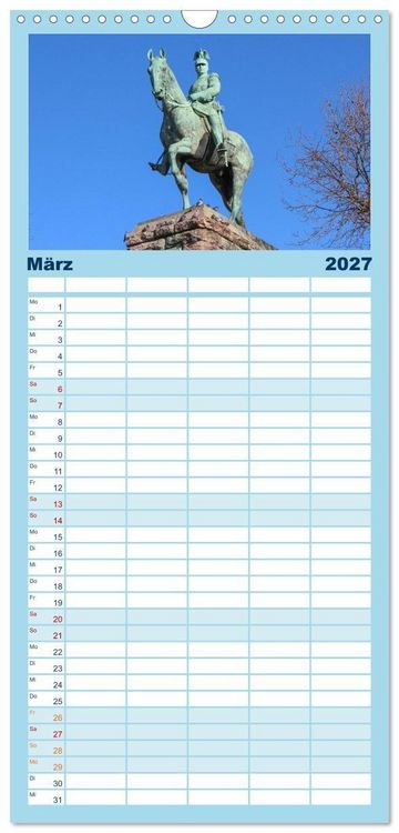 Produktbild: Familienplaner 2027 - Altes K&ouml;ln - Denkm&auml;ler und Historische Bauten mit 5 Spalten (Wandkalender, 21 x 45 cm) CALVENDO