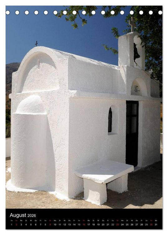 Produktbild: Kreta Impressionen (Tischkalender 2026 DIN A5 hoch), CALVENDO Monatskalender