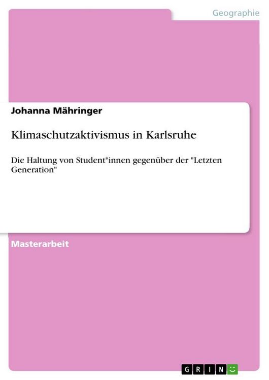 Produktbild: Klimaschutzaktivismus in Karlsruhe