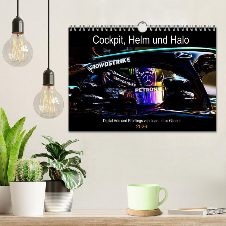Produktbild: Cockpit, Helm und Halo (Wandkalender 2026 DIN A4 quer), CALVENDO Monatskalender