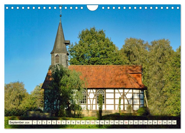 Produktbild: Baukunst Fachwerk (Wandkalender 2026 DIN A4 quer), CALVENDO Monatskalender