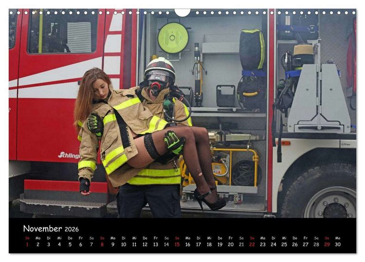 Produktbild: Feuerwehrkalender II &ndash; Erotische Fotografien von Thomas Siepmann (Wandkalender 2026 DIN A3 quer), CALVENDO Monatskalender