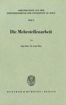 Produktbild: Die Mehrstellenarbeit.