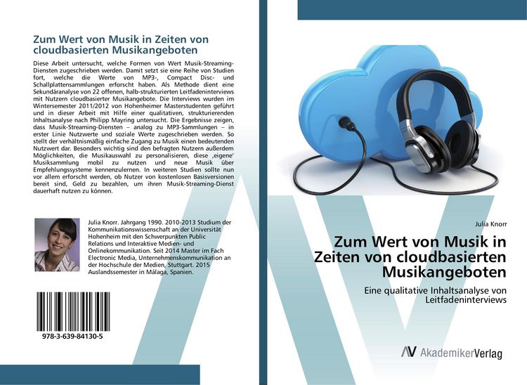 Produktbild: Zum Wert von Musik in Zeiten von cloudbasierten Musikangeboten