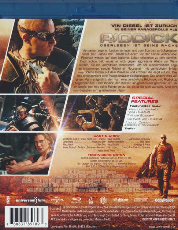 Produktbild: Riddick - &Uuml;berleben ist seine Rache - Extended Cut
