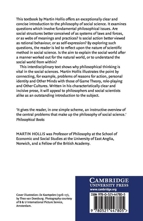 Produktbild: The Philosophy of Social Science