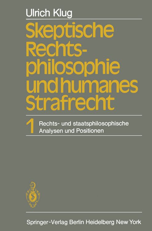 Produktbild: Skeptische Rechtsphilosophie und humanes Strafrecht