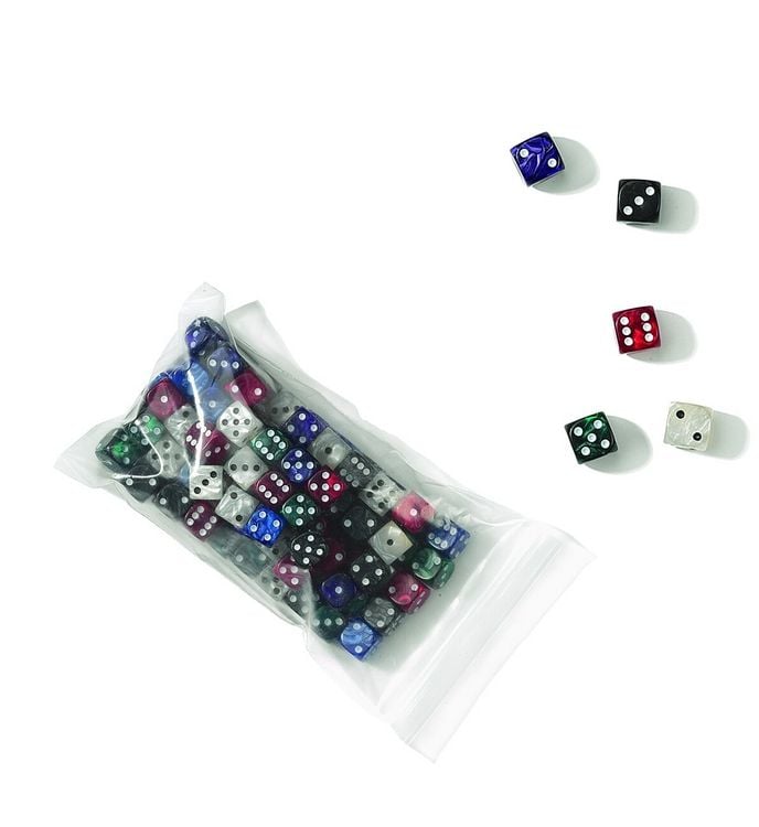 Produktbild: W&uuml;rfel, 16 mm pearl, 50er Beutel
