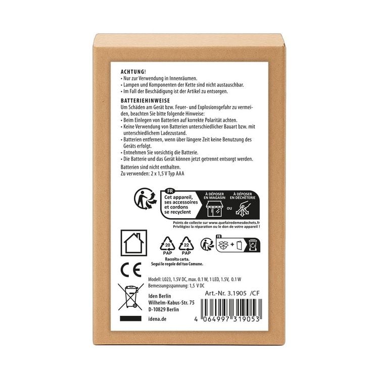 Produktbild: Idena Kerzenringe &Oslash;8cm mit LED Kerze 2 St&uuml;ck batteriebetrieben f&uuml;r Innen