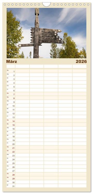 Produktbild: Familienplaner 2026 - Heimat der Samen mit 5 Spalten (Wandkalender, 21 x 45 cm) CALVENDO