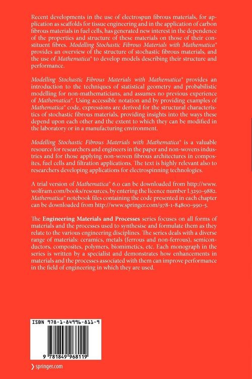 Produktbild: Modelling Stochastic Fibrous Materials with Mathematica&reg;