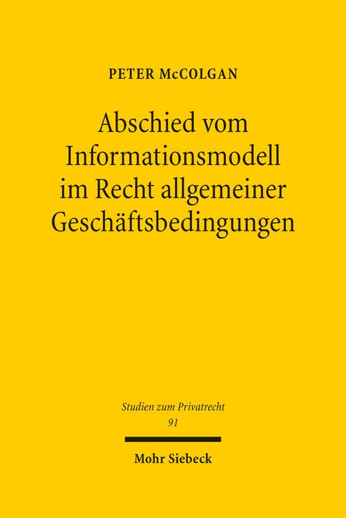 Produktbild: Abschied vom Informationsmodell im Recht allgemeiner Gesch&auml;ftsbedingungen
