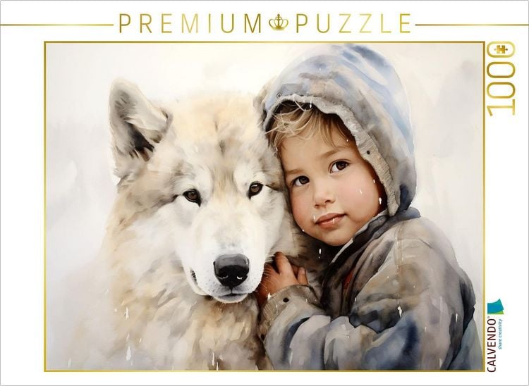 Produktbild: CALVENDO Puzzle Ein Motiv aus dem Kalender "Kinder und Tiere" | 1000 Teile Lege-Gr&ouml;&szlig;e 64x48cm Foto-Puzzle f&uuml;r gl&uuml;ckliche Stunden