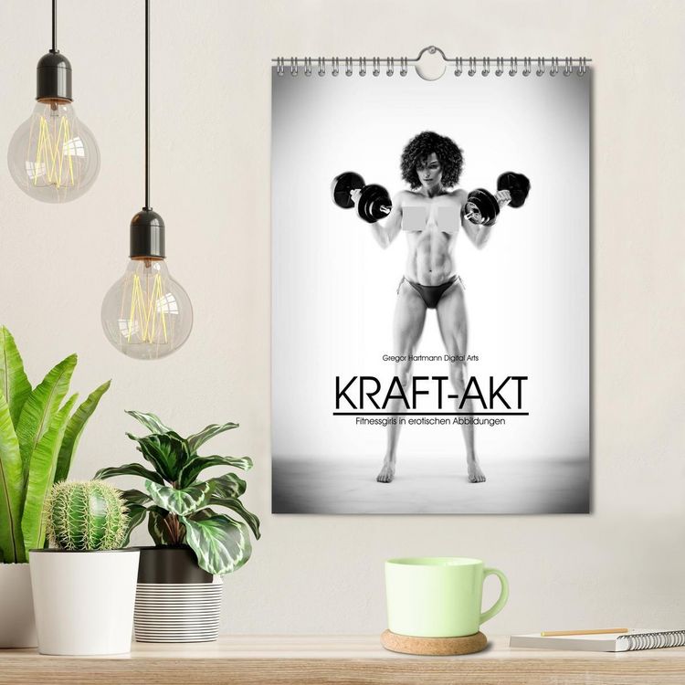 Produktbild: Kraft-Akt - Fitnessgirls in erotischen Abbildungen (Wandkalender 2026 DIN A4 hoch), CALVENDO Monatskalender