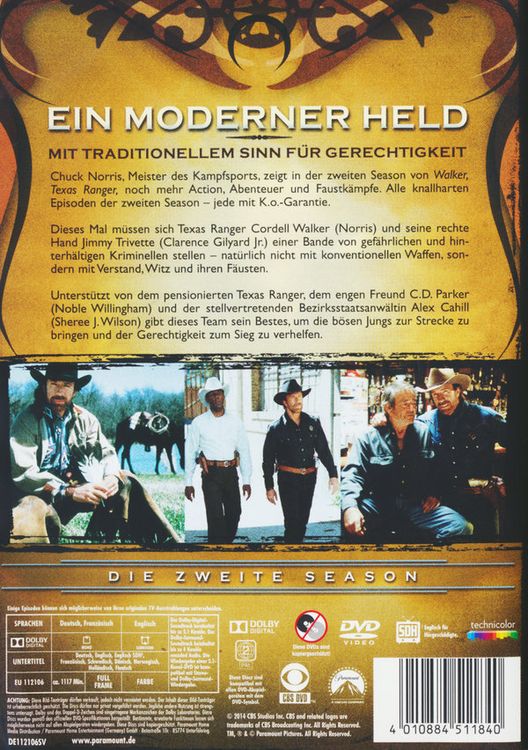 Produktbild: Walker, Texas Ranger - Season 2 [7 DVDs]