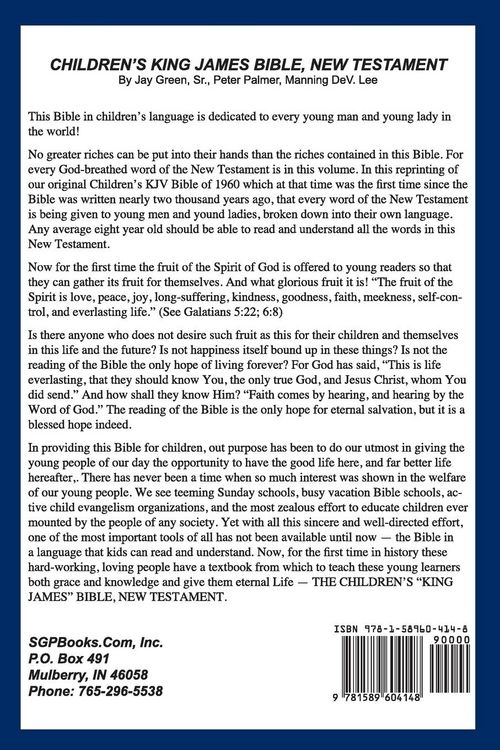 Produktbild: Children's King James Bible, New Testament