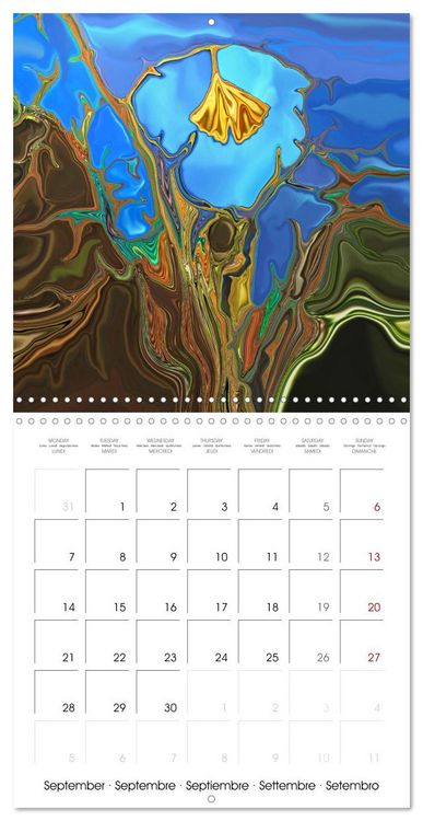 Produktbild: Des r&ecirc;ves f&eacute;eriques - Peinture digitale (Calendrier mural carr&eacute; 2026 30x30 cm) Calendrier double avec une page pour vos prises de notes