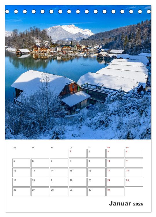 Produktbild: Vier Jahreszeiten im Berchtesgadener Land (Tischkalender 2026 DIN A5 hoch), CALVENDO Monatskalender