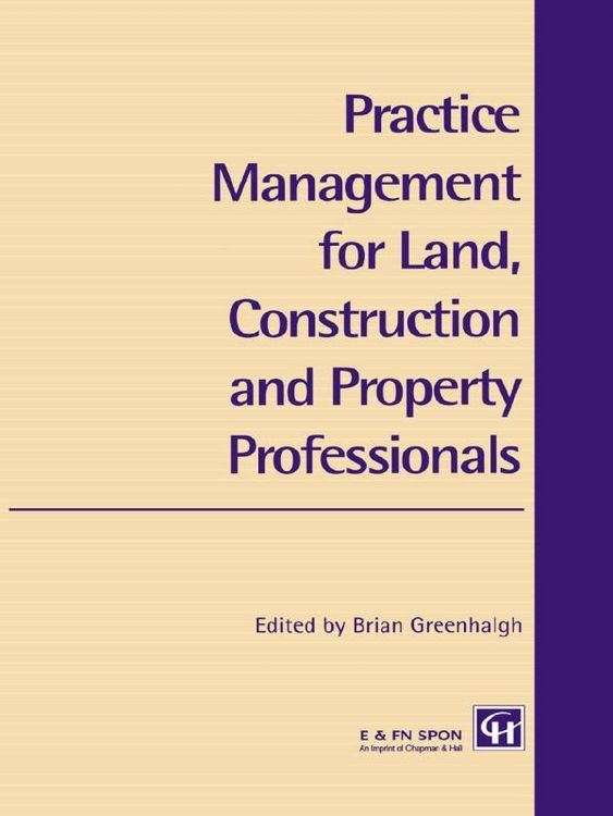 Produktbild: Practice Management for Land, Construction and Property Professionals