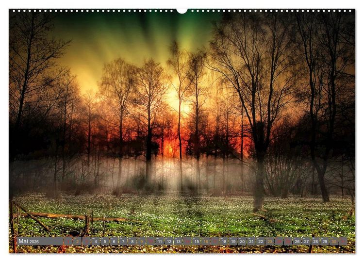 Produktbild: Friesland, verzauberte Landschaft an der Nordsee (hochwertiger Premium Wandkalender 2026 DIN A2 quer), Kunstdruck in Hochglanz