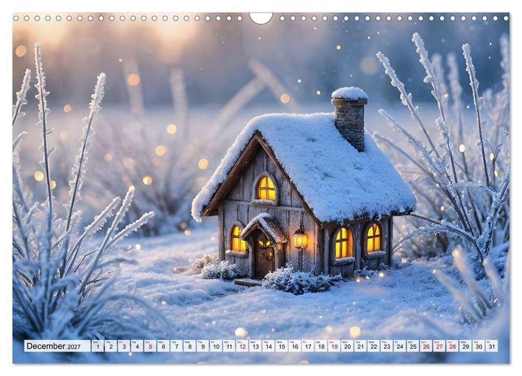 Produktbild: Where the Fairies Dwell - A year of hidden forest homes and gentle magic (Wall Calendar 2027 DIN A3 landscape), CALVENDO 12 Month Wall Calendar
