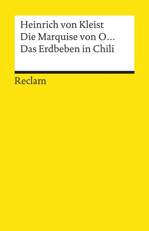 Produktbild: Die Marquise von O... &middot; Das Erdbeben in Chili