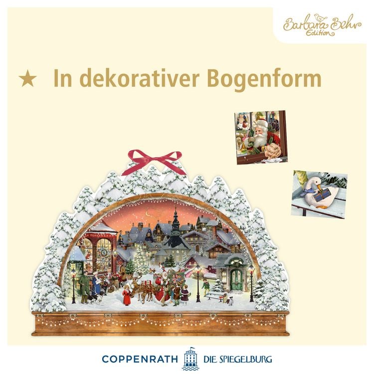 Produktbild: Wand-Adventskalender &ndash; Nostalgischer Lichterbogen