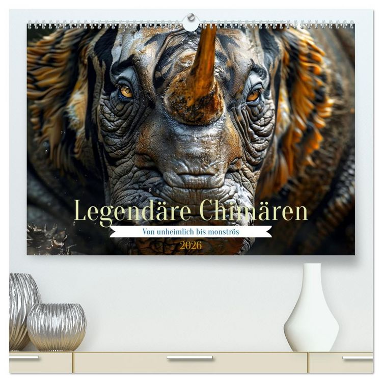 Produktbild: Legend&auml;re Chim&auml;ren - Von unheimlich bis monstr&ouml;s (hochwertiger Premium Wandkalender 2026 DIN A2 quer), Kunstdruck in Hochglanz