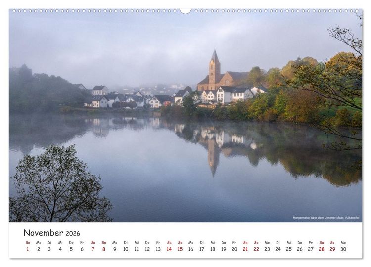 Produktbild: Heimat Entdecken: Eifel - Stille Maare und rauschende Wasser (Wandkalender 2026 DIN A2 quer), CALVENDO Monatskalender