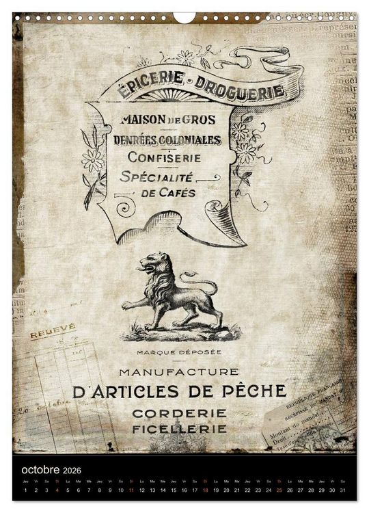 Produktbild: Le coffre vintage (Calendrier mural 2026 DIN A3 horizontal), CALVENDO calendrier mensuel