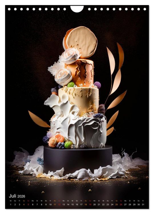 Produktbild: Zur Hochzeit eine Torte (Wandkalender 2026 DIN A4 hoch), CALVENDO Monatskalender