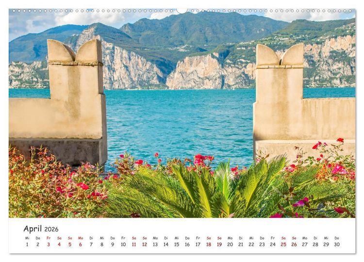 Produktbild: Malcesine am Gardasee (Wandkalender 2026 DIN A2 quer), CALVENDO Monatskalender