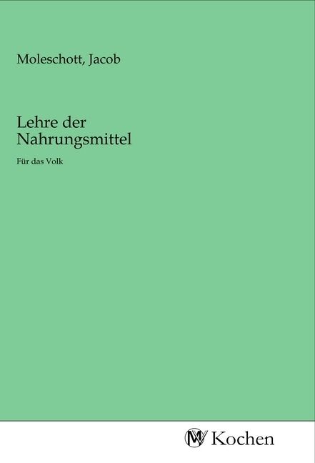 Produktbild: Lehre der Nahrungsmittel