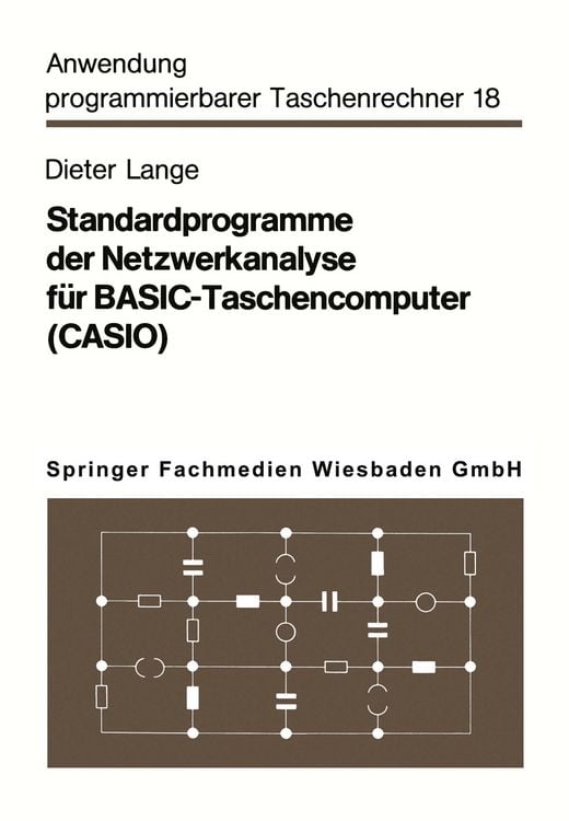 Produktbild: Standardprogramme der Netzwerkanalyse f&uuml;r BASIC-Taschencomputer (CASIO)