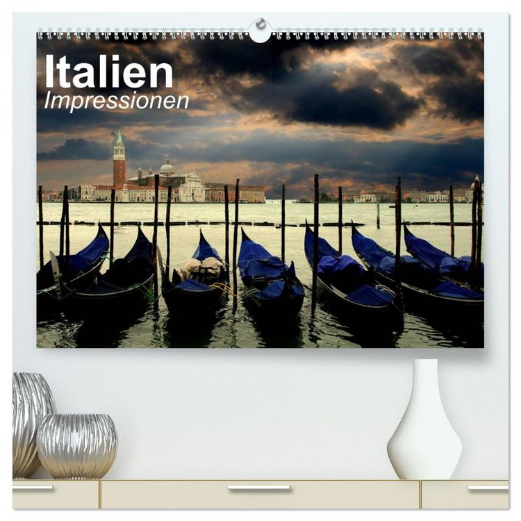Produktbild: Italien &bull; Impressionen (hochwertiger Premium Wandkalender 2026 DIN A2 quer), Kunstdruck in Hochglanz