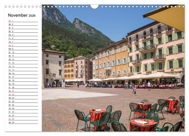 Produktbild: WUNDERBARER GARDASEE Riva del Garda und Torbole (Wandkalender 2026 DIN A3 quer), CALVENDO Monatskalender