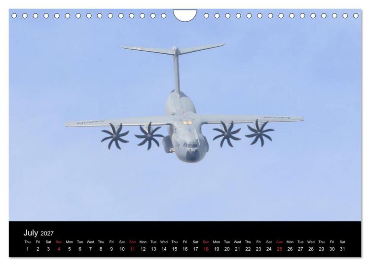 Produktbild: Airbus A400M Atlas (Wall Calendar 2027 DIN A4 landscape), CALVENDO 12 Month Wall Calendar