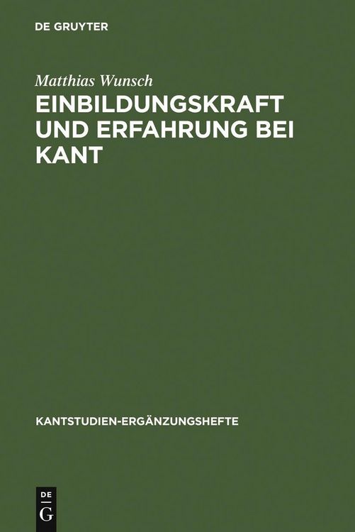 Produktbild: Einbildungskraft und Erfahrung bei Kant