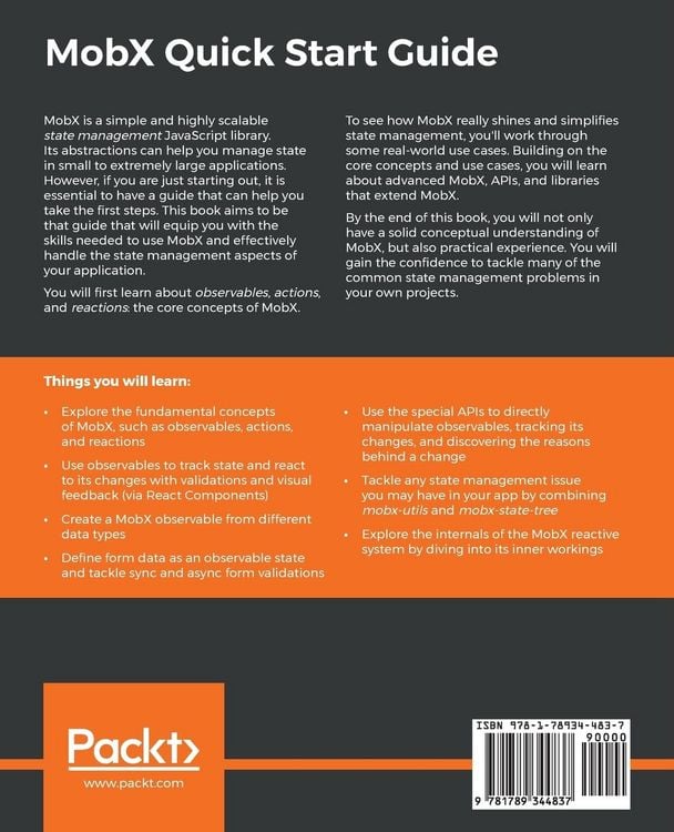 Produktbild: MobX Quick Start Guide