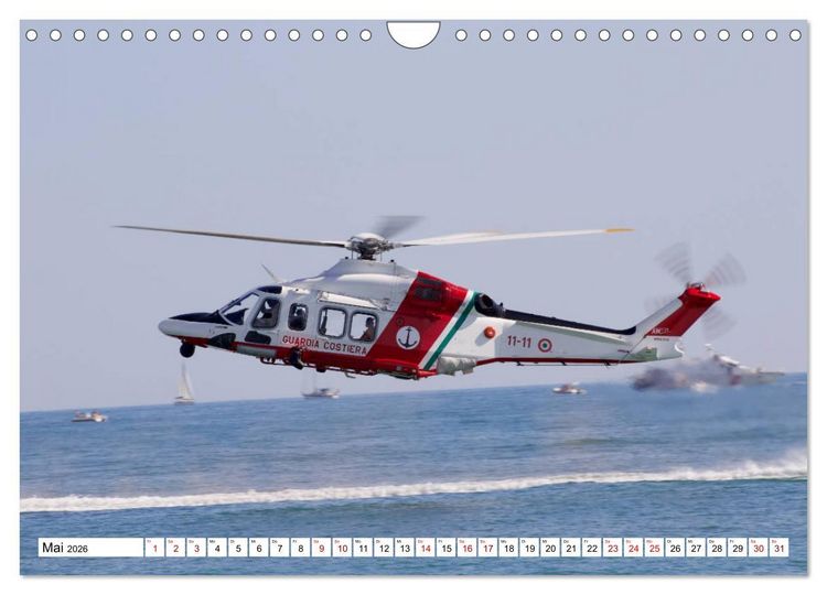 Produktbild: Hubschrauber in Action (Wandkalender 2026 DIN A4 quer), CALVENDO Monatskalender