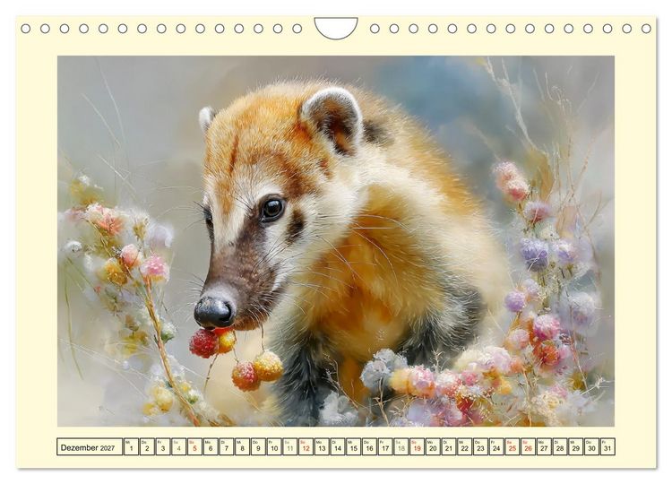 Produktbild: Nasenb&auml;ren. Neugierig zwischen &Auml;sten und Strand (Wandkalender 2027 DIN A4 quer), CALVENDO Monatskalender