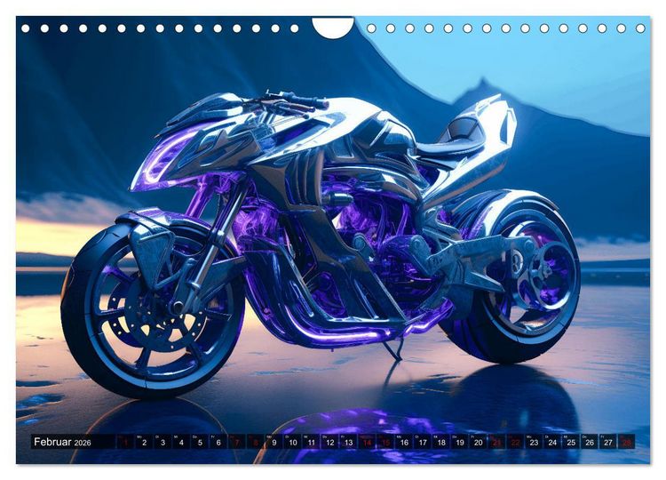 Produktbild: Dream Bikes - Motorr&auml;der aus der Zukunft (Wandkalender 2026 DIN A4 quer), CALVENDO Monatskalender