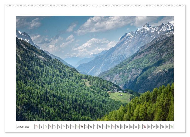 Produktbild: Sommer in den Bergen (hochwertiger Premium Wandkalender 2026 DIN A2 quer), Kunstdruck in Hochglanz
